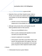 Birth: Revised Child Immunization 2014 - EPI Philippines