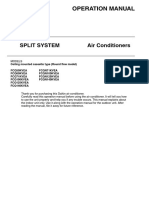 Operation Manual: Split System Air Conditioners