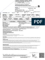 Certificate Cum Policy Schedule: Cubic Capacity / Year of Manf