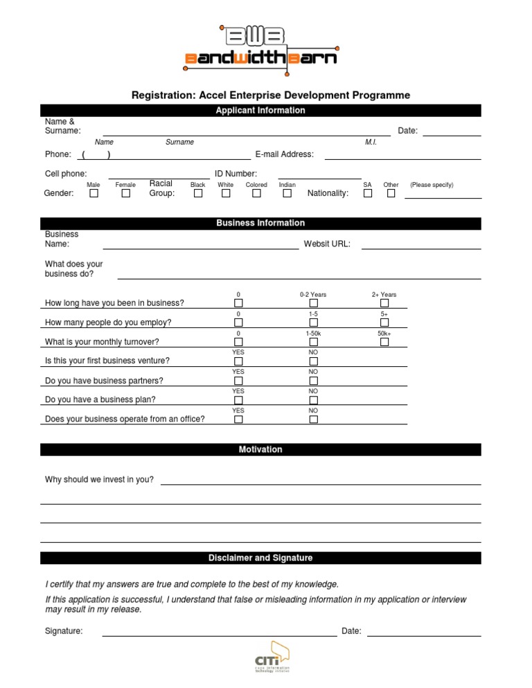 Accel Enterprise Development Application | PDF