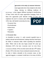 1.2 Theoretical Approaches To The Study of Consumer Behaviour
