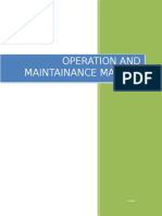 Operation and Maintainance Manual - Front Page