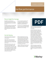 Counterflow Performance: Fan Efficiency Plenum Height/Fan Coverage