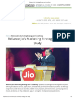 Reliance Jio's Marketing Strategy and Case Study