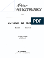 Tchaikovsky Souvenir de Florence Violin 1 and 2 Parts PDF