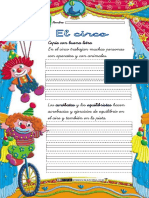 Fichas de Lectoescritura El Circo PDF