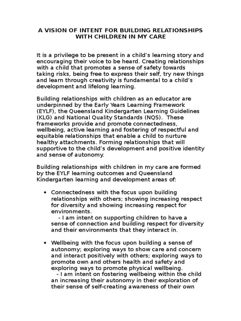 A Vision of Intent 1 | PDF | Well Being | Action (Philosophy)