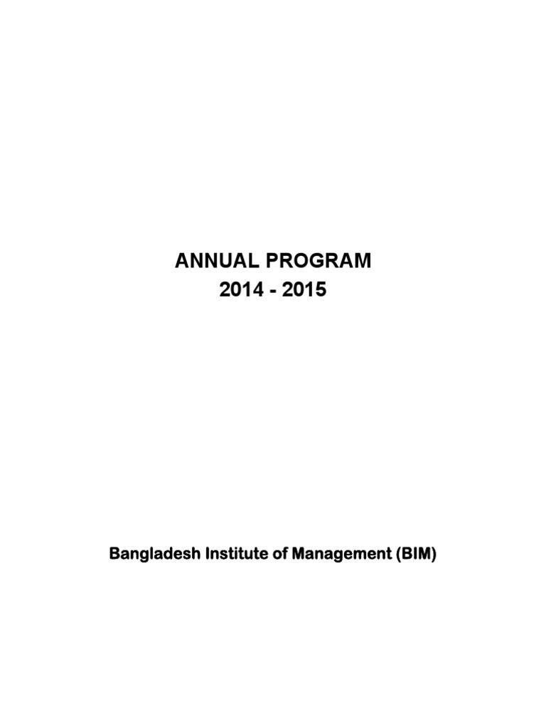 AnnualProgram 2014 2015 | PDF | Bookkeeping | Human Resource Management