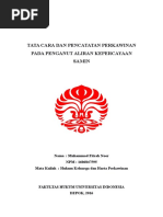 Download Tata Cara dan Pencatatan Perkawinan Pada Masyarakat Samin by Muhammad Fitrah Noor SN330748608 doc pdf