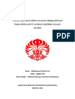 Tata Cara Dan Pencatatan Perkawinan Pada Masyarakat Samin