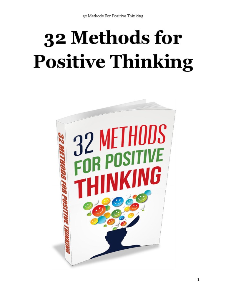 (PDF) 32 Methods For Positive Thinking PDF | PDF | Thought | Forgiveness