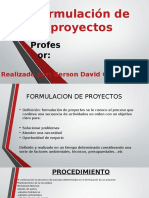 Exposicion Formulacion de Proyectos