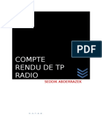 Compte Rendu TP Radio Master 1