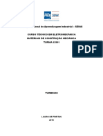 Serviço Nacional de Aprendizagem Industrial-Relatório de MCM Turbinas