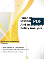 Financial Statement and Accounting Policy Analysis: Summer-2016