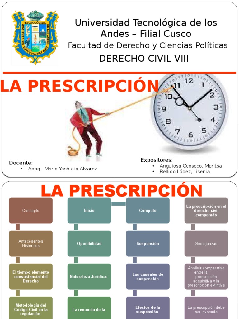 Diapositivas Prescripción | Prescripción | Posesión (Derecho)