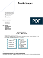 Postmortem Changes and Determining Time of Death