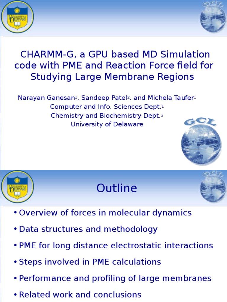 Talk Charmm G | PDF | Force Field (Chemistry) | Chemistry
