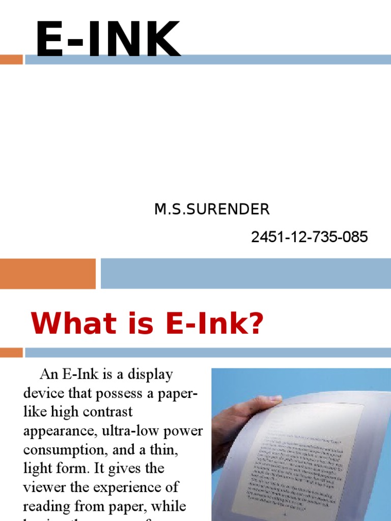 An In-Depth Look at E-Ink: The History, Technology, Applications, and ...