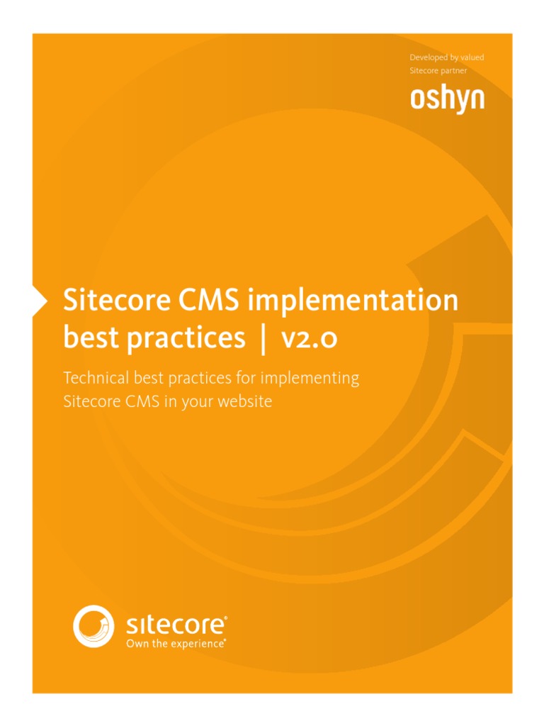 Sitecore Best Practices Implementation | PDF