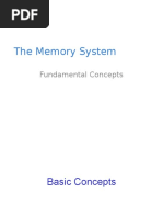 The Memory System: Fundamental Concepts