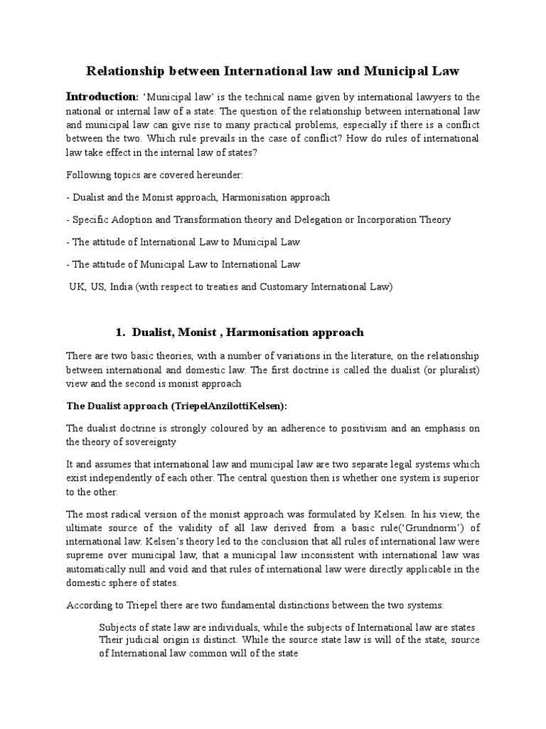 Transformation Theory in Law Relations | PDF | Treaty | Ratification