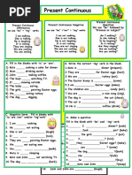 Present Continuous: Answer Key