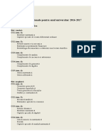 Lista Optionale Propuse Licenta 2016-2017