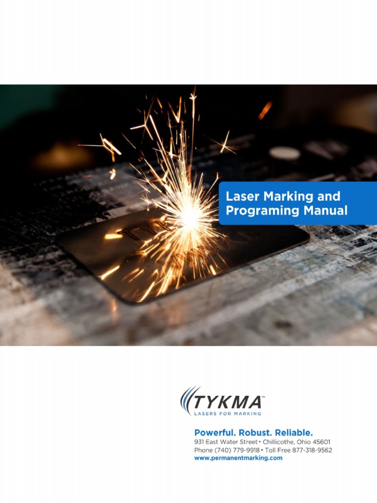 TYKMA Laser Marking Manual REV214 | Manmade Materials | Materials