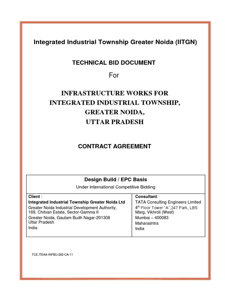 Iit-Gnl Epc Agreement - Iitgn | PDF | Request For Proposal | Private Law