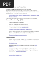 Constituya Su Empresa Como Persona Natural Juridica o Establecimiento