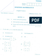 Business Mathematics 2007