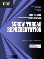ASME Y14.6-2001(R2007), Screw Thread Representation