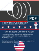 Fireworks Celebration: An Animated Powerpoint Template