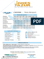 Horaires Cannes Aeroport