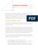 Projetos de Desenvolvimento