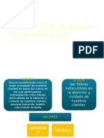 Matriz FODA de Nissan Maquinarias S