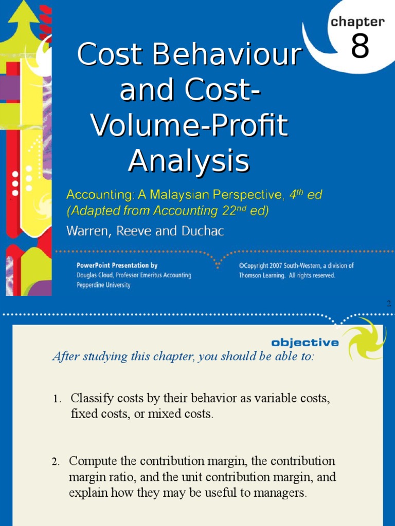 PP For Chapter 8 - Cost Volume Profit - Final | PDF | Microeconomics ...