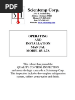 Download Scientemp 85-17 Manual Operating and Installation Manual by scientemp SN33080597 doc pdf