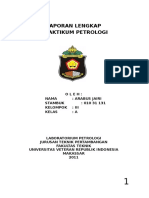 Laporan Lengkap Praktikum Petrologi Oleh Arabus Jairi - 10 31 131 (Teknik Pertambangan Uvri Makassar)