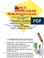 Kepimpinan Dalam Pengurusan Islam