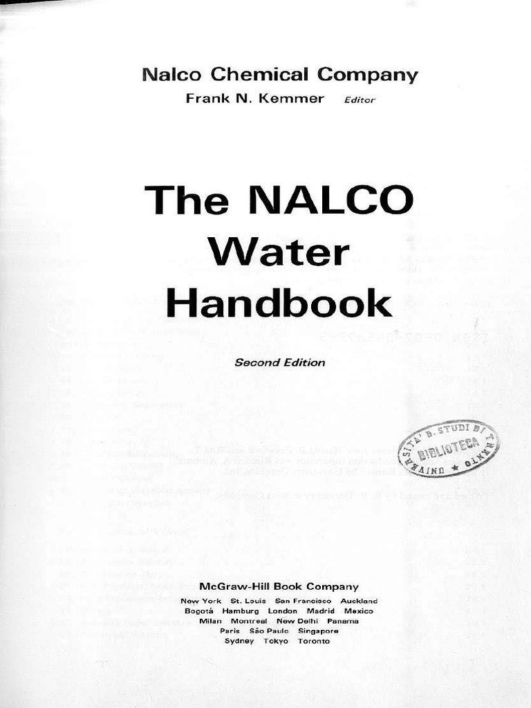 The Nalco Water Handbook 2da Edic 328124 PDF Chemistry Physical