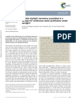 Ag-AgCl Nanowires in a Spongewater Purification Under Sunlight