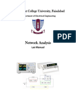 NEtwork Analysis Latest Lab Manual