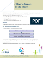 How To Prepare A Skills Matrix PDF