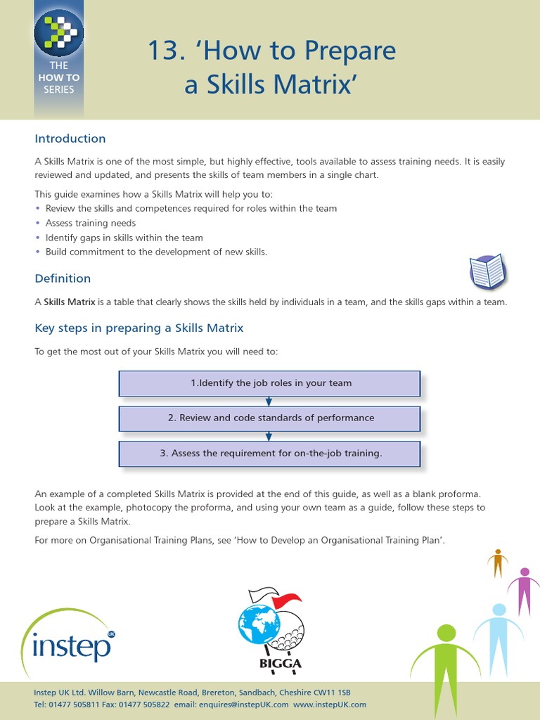 How To Prepare A Skills Matrix PDF | PDF | Cognition | Business