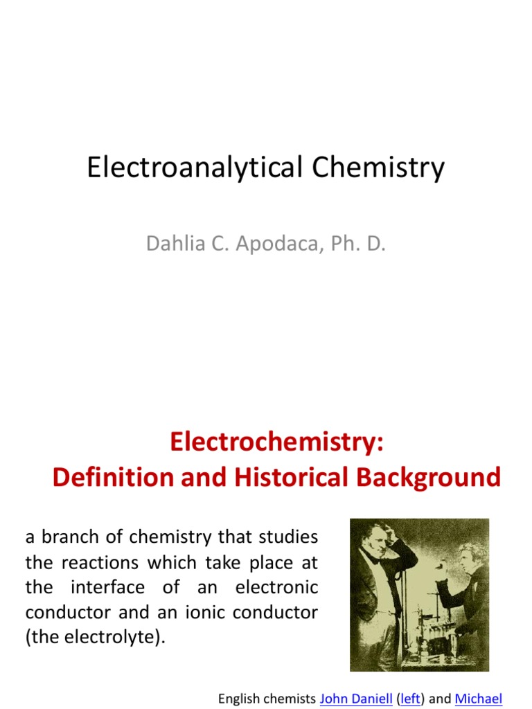 Electroanalytical Chemistry | PDF | Electrochemistry | Electrolyte