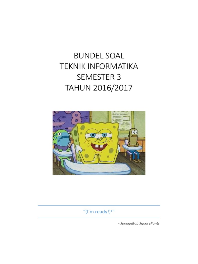 Bundel Soal if Semester 3 2016-2017