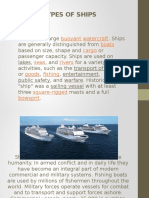 Types of Ships: Buoyant Watercraft Boats Cargo Seas Rivers Goods Fishing