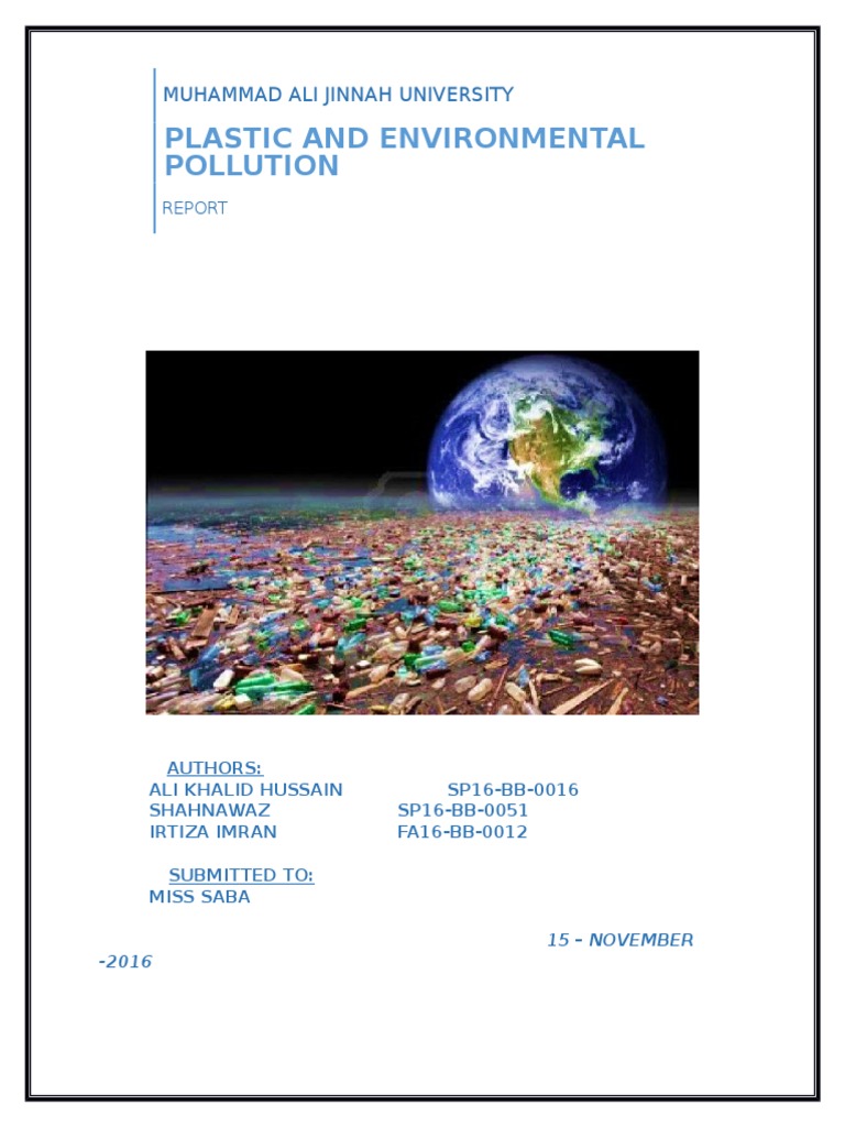 Plastic Pollution and Environmental Impact | PDF | Plastic | Waste